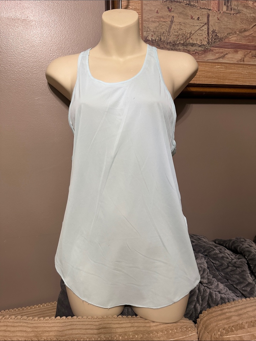 Nike Light Blue Women's Racerback Tank Top XS
